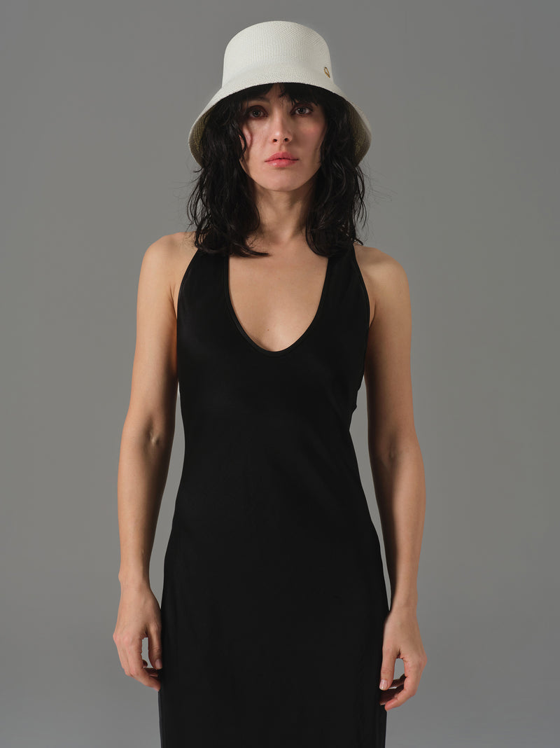 Horse Stirrup-Adorned White Bucket Hat