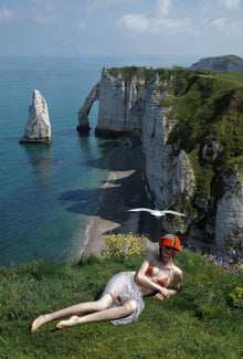 Tangerine Shearling Ushanka Hat