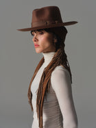 Ragged Luxe Brown Fedora Hat