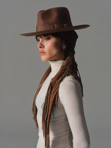 Ragged Luxe Brown Fedora Hat