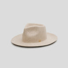 Ivory Fedora Hat - Gold Stirrup Accent