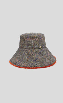 Tweed And Shearling Bucket Hat